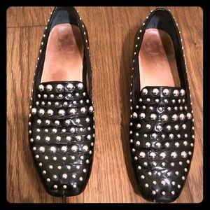 Nordstrom Silver Bulleted Flats • Halogen